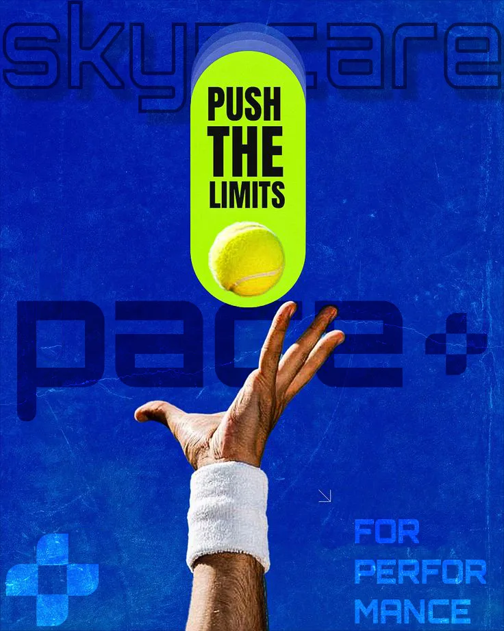 Poster design sportiv Pace+ creat de DB Studio